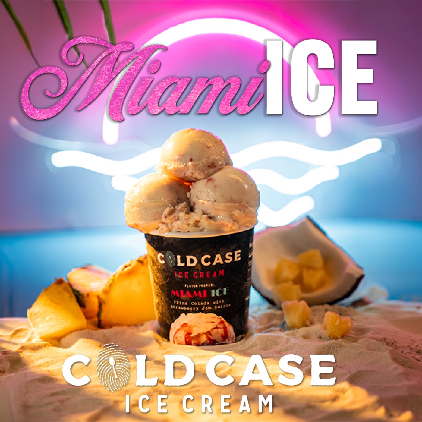 Cold Case Ice Cream Miami Ice square static ad